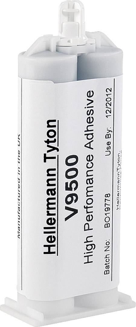 HellermannTyton 627-95002 Klej dwuskładnikowy do rurek termokurczliwych i wyprasek V9500 Epoxy Cartridge-EP-BK, 1 szt. - obrazek 1