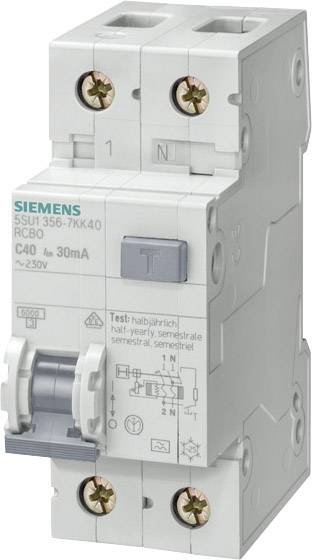 Wyłącznik różnicowoprądowy/automatyczny Siemens 5SU13566KK16 2 styki 16 A 0.03 A 230 V - obrazek 1