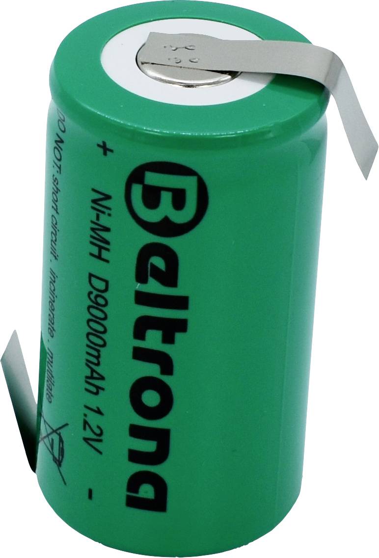 Beltrona D9000 Akumulator specjalny D (R20) Z-końcówka do lutowania NiMH 1.2 V 9000 mAh 1 szt. - obrazek 1