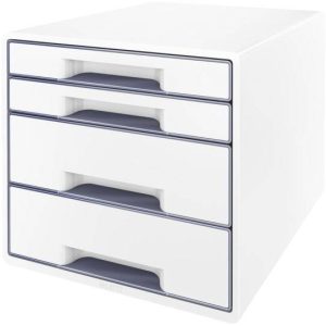 Szafka z szufladami Leitz 5213-20-01 biały 4 x DIN A4 Ilość szuflad: 4 Szafka z szufladami Leitz 5213-20-01 biały 4 x DIN A4 Ilość szuflad: 4