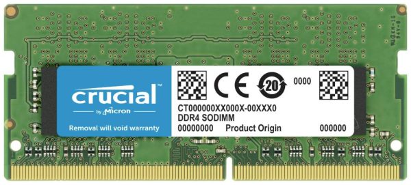Crucial CT32G4SFD832A Pamięć robocza do laptopów – moduł DDR4 32 GB 1 x 32 GB 3200 MHz 260 pin SO-DIMM CL22 CT32G4SFD832