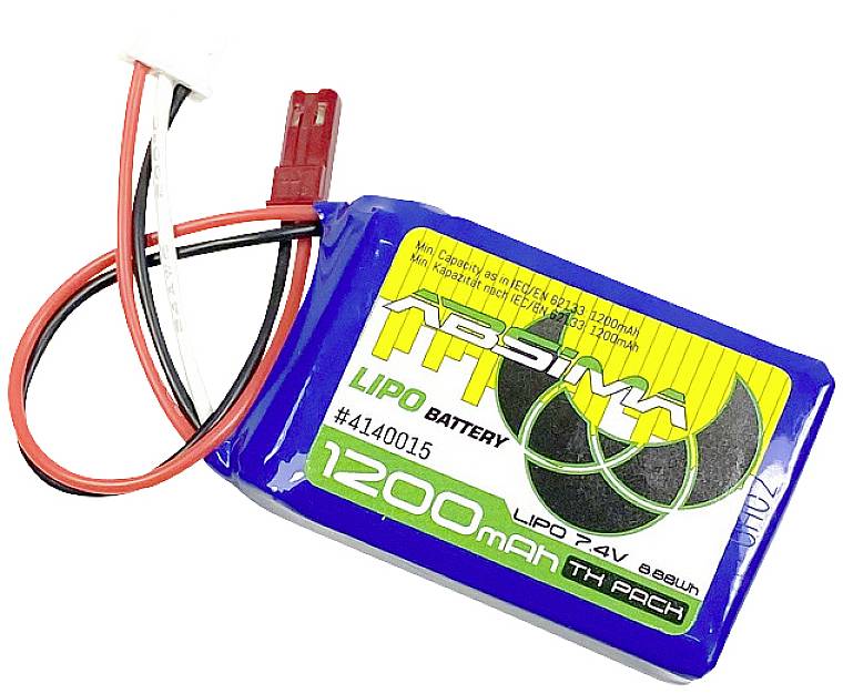 Pakiet akumulatorów (LiPo) 7.4 V 1200 mAh Absima Softcase BEC - obrazek 1
