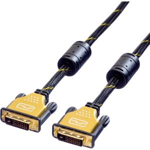Kabel DVI Roline 11.04.5513, DVI 24+1pin do DVI 24+1pin., 3.00 m Kabel DVI Roline 11.04.5513, DVI 24+1pin do DVI 24+1pin., 3.00 m