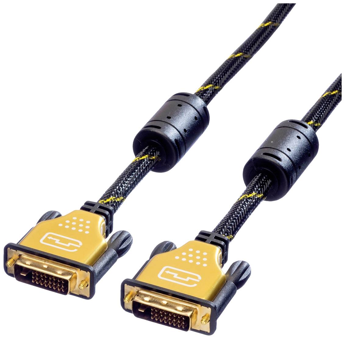 Kabel DVI Roline 11.04.5513, DVI 24+1pin do DVI 24+1pin., 3.00 m - obrazek 1