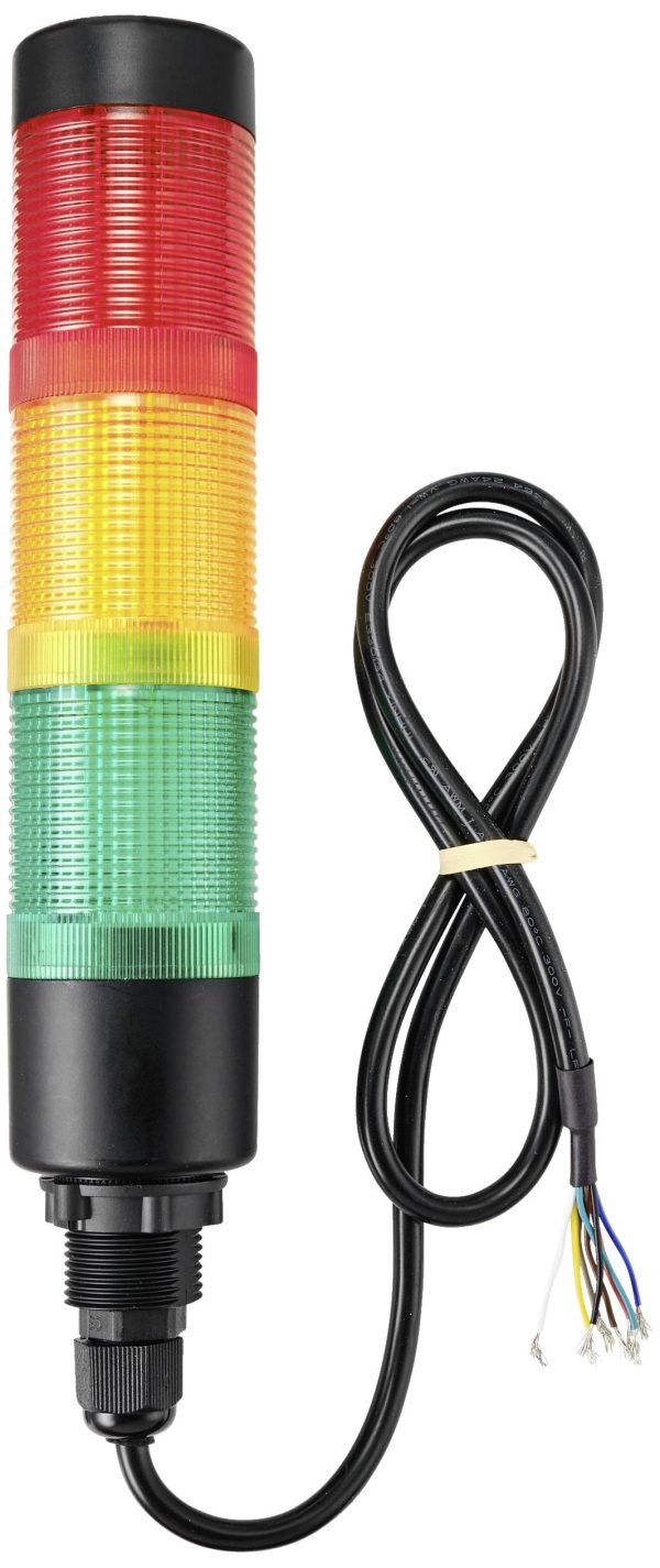 TRU COMPONENTS TC-11469364 Kolumna sygnalizacyjna LED czerwony, żółty, zielony IP65 1 szt.