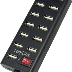 LogiLink UA0126 USB-Hub 13 Portów USB-A USB 2.0 480 MBit/s czarny UA0126 LogiLink UA0126 USB-Hub 13 Portów USB-A USB 2.0 480 MBit/s czarny UA0126