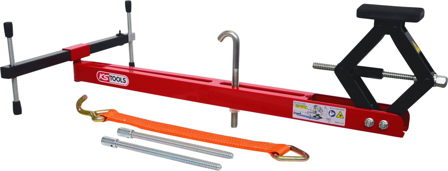 KS Tools 234032 Uniwersalna podpora silnika zestaw trawersu, 4 szt - obrazek 1