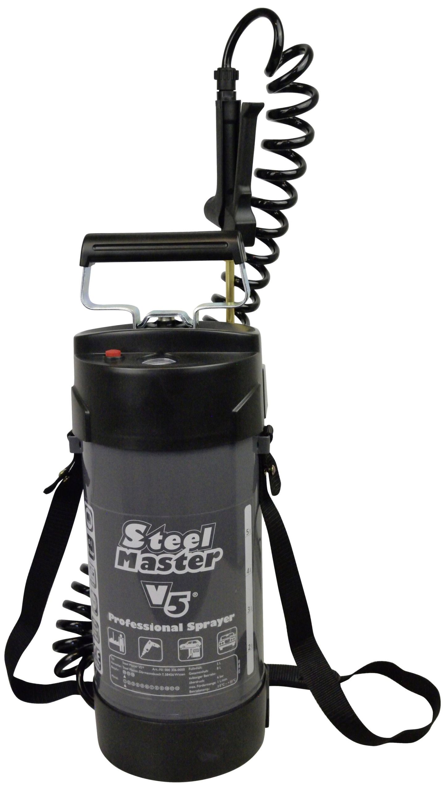 Gloria Haus und Garten 000306.0000 SteelMaster V5 Opryskiwacz ciśnieniowy 5 l - obrazek 1