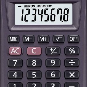 Casio HL-4A Kalkulator kieszonkowy antracytowy Wyświetlacz: 8 bateryjne (S x W x G) 56 x 9 x 87 mm Casio HL-4A Kalkulator kieszonkowy antracytowy Wyświetlacz: 8 bateryjne (S x W x G) 56 x 9 x 87 mm