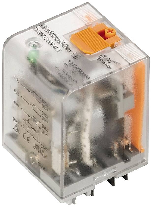 Weidmüller 2765650000 Przekaźnik THT DRW373024LT, monostabilny, 1 cewka, 400 V/AC, 250 V/DC, 16 A, 10 szt. - obrazek 1
