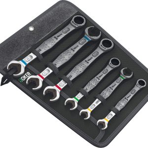 Zestaw kluczy płasko oczkowych z grzechotką 8 mm, 10 mm, 32 mm, 23 mm, 19 mm Wera Joker 05020022001 Zestaw kluczy płasko oczkowych z grzechotką 8 mm, 10 mm, 32 mm, 23 mm, 19 mm Wera Joker 05020022001