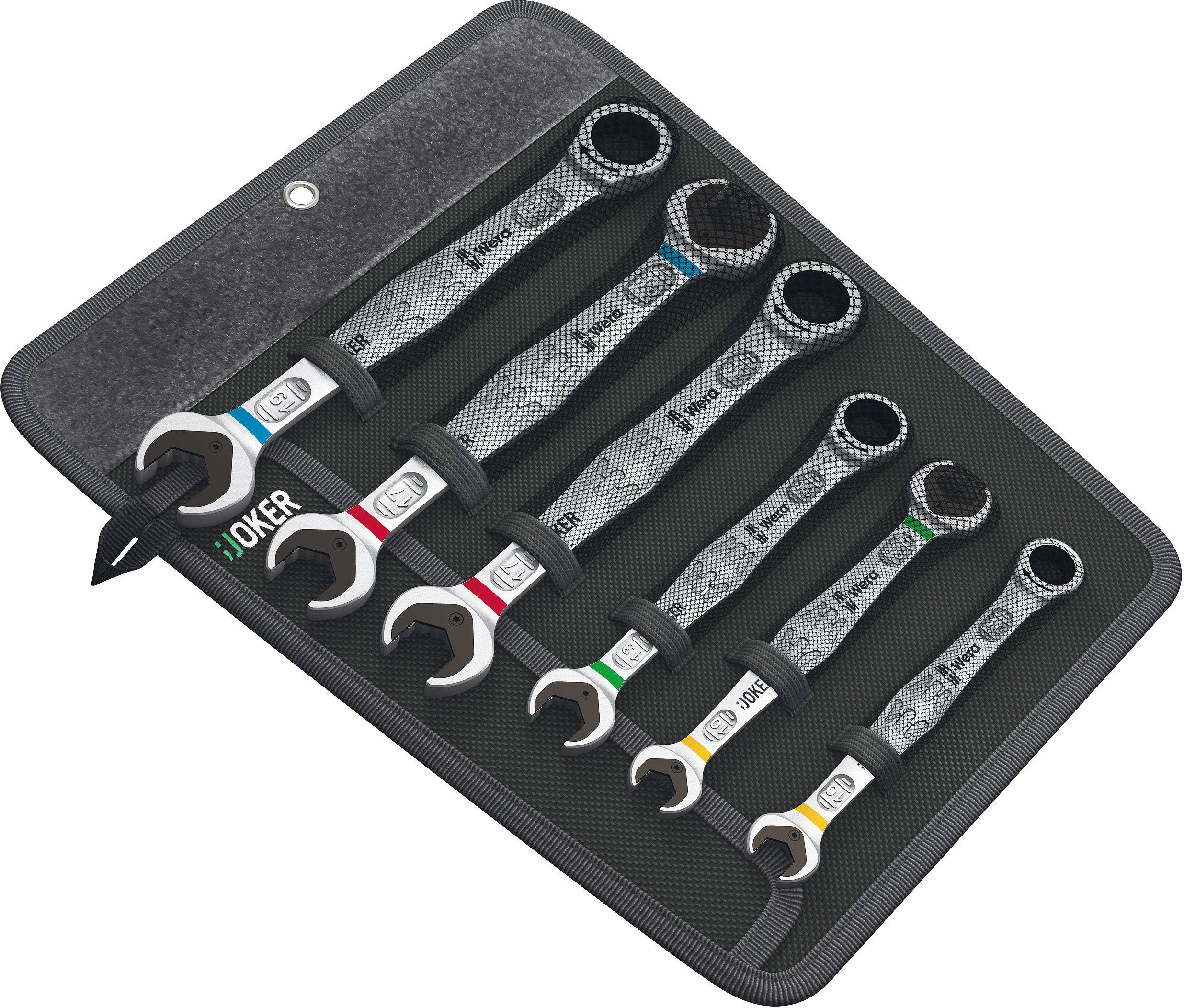 Zestaw kluczy płasko oczkowych z grzechotką 8 mm, 10 mm, 32 mm, 23 mm, 19 mm Wera Joker 05020022001 - obrazek 1