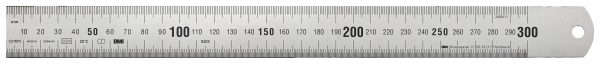 Przymiar liniowy BMI biegsamer Stahlmaßstab 1000mm 18×0,5mm VA DIN2968 plus6 963100030