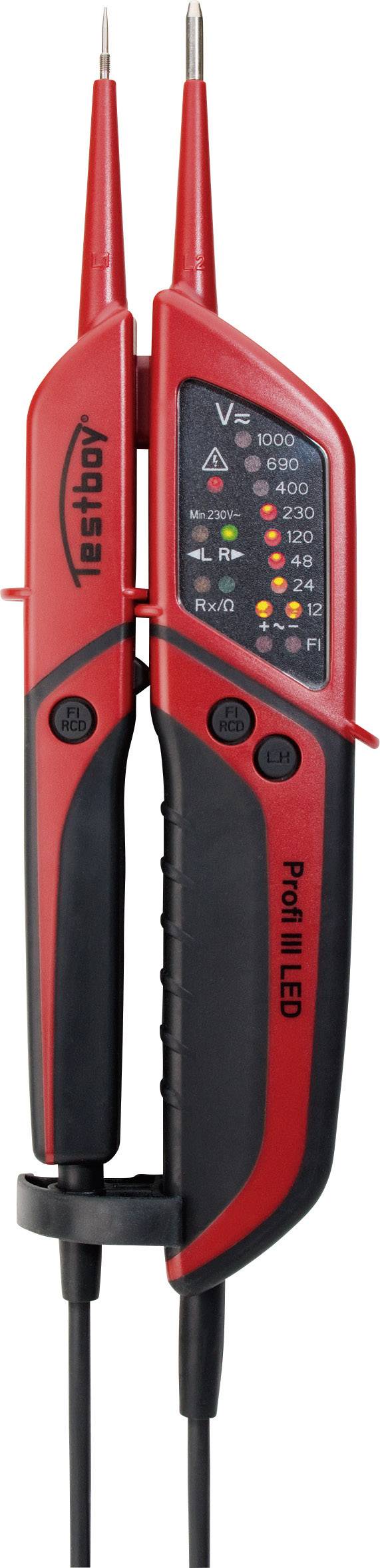 Dwubiegunowy tester napięcia Testboy Profi III LED CAT IV 1000 V - obrazek 1