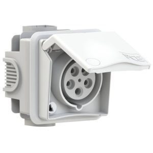 Gniazdo PCE 885-6v, 400 V, 16 A, IP44