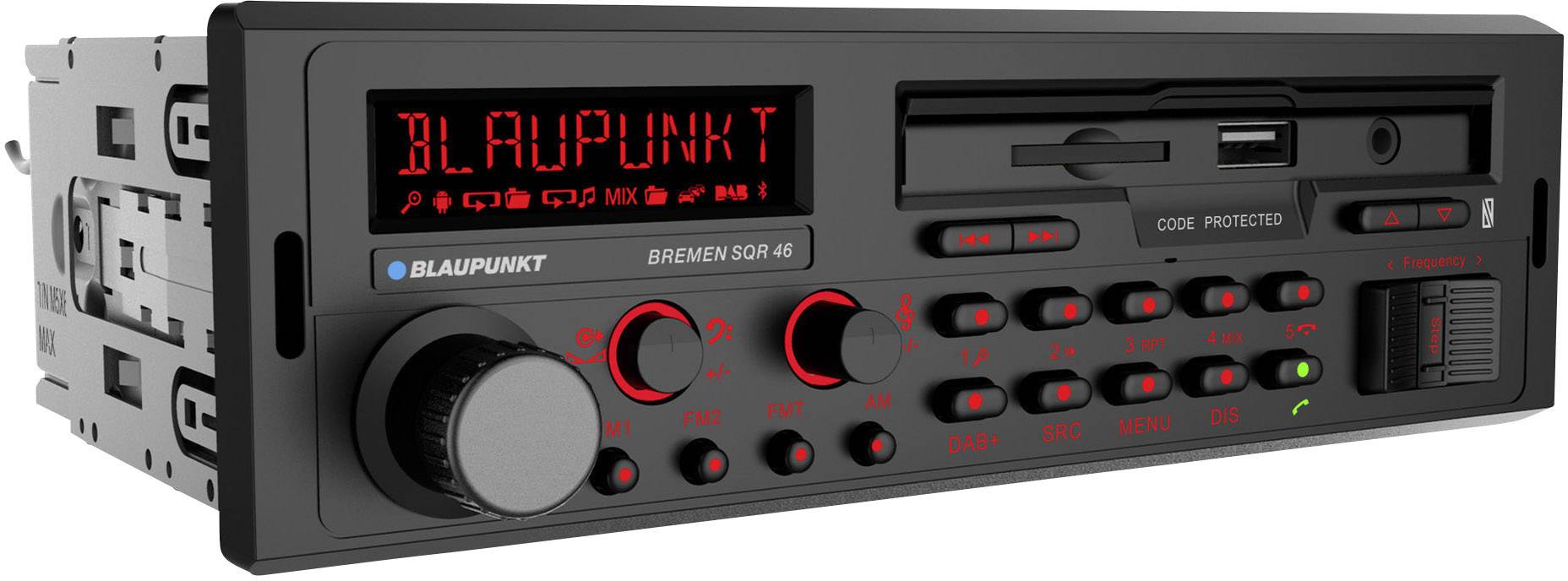 Blaupunkt Bremen SQR 46 DAB Radio samochodowe Tuner DAB+, Zestaw głośnomówiący Bluetooth® , Retro - obrazek 1