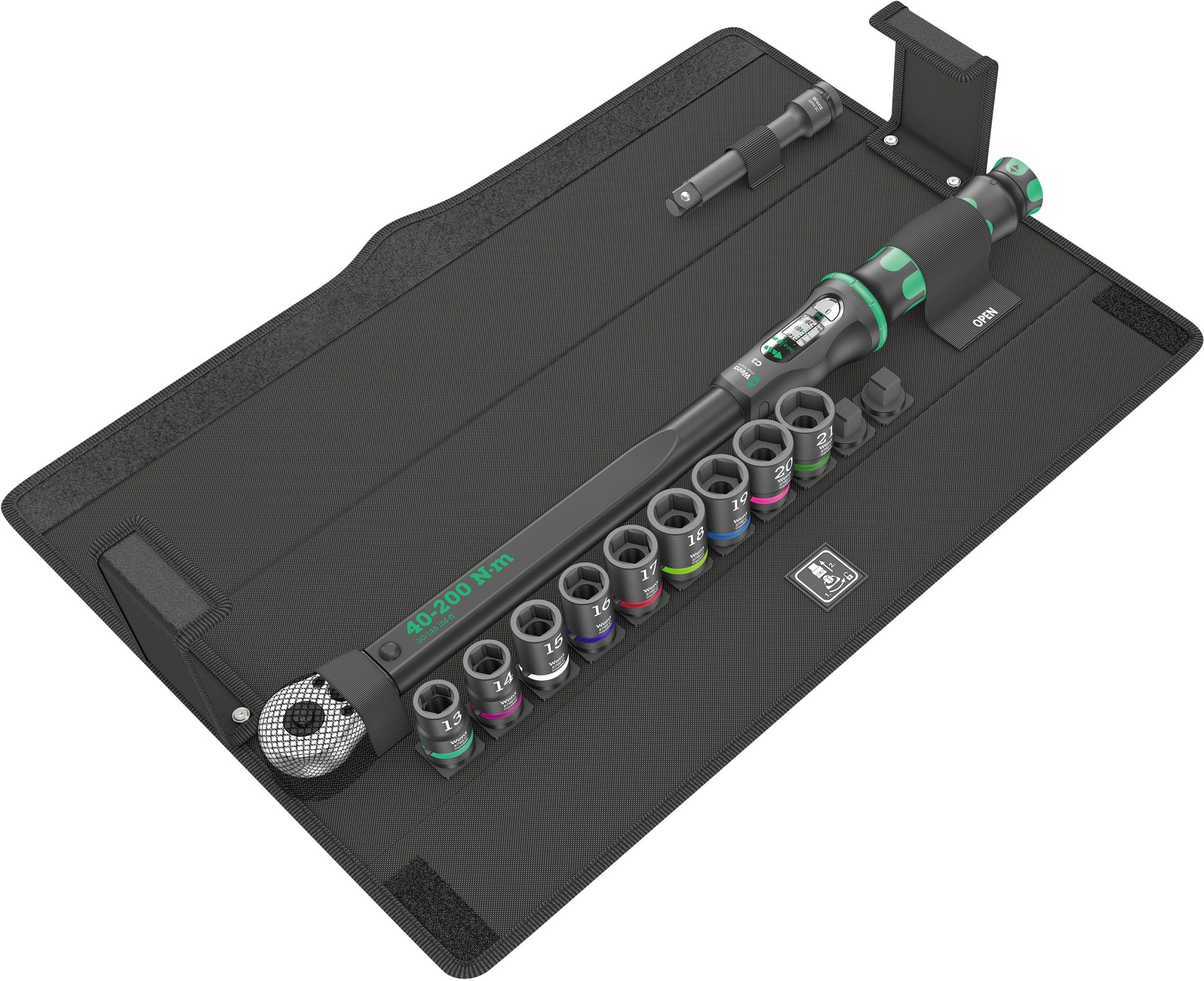 Klucz dynamometryczny zestaw Wera Click-Torque C 3 05075681001, 1/2" (12.5 mm), 40 - 200 Nm - obrazek 1