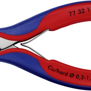 Szczypce boczne Knipex 77 32 115, 115 mm, 62 HRC, dla elektroników i mechaników Szczypce boczne Knipex 77 32 115, 115 mm, 62 HRC, dla elektroników i mechaników