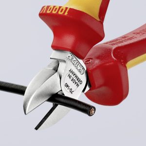 Szczypce boczne Knipex 70 06 140, 140 mm, 62 HRC, VDE Szczypce boczne Knipex 70 06 140, 140 mm, 62 HRC, VDE