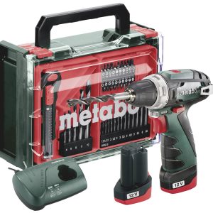 Wiertarko-wkrętarka akumulatorowa Metabo PowerMaxx BS Basic Set 600080710 12 V 2 Ah zaw. 2 akumulatory, zaw. ładowarkę, Wiertarko-wkrętarka akumulatorowa Metabo PowerMaxx BS Basic Set 600080710 12 V 2 Ah zaw. 2 akumulatory, zaw. ładowarkę,