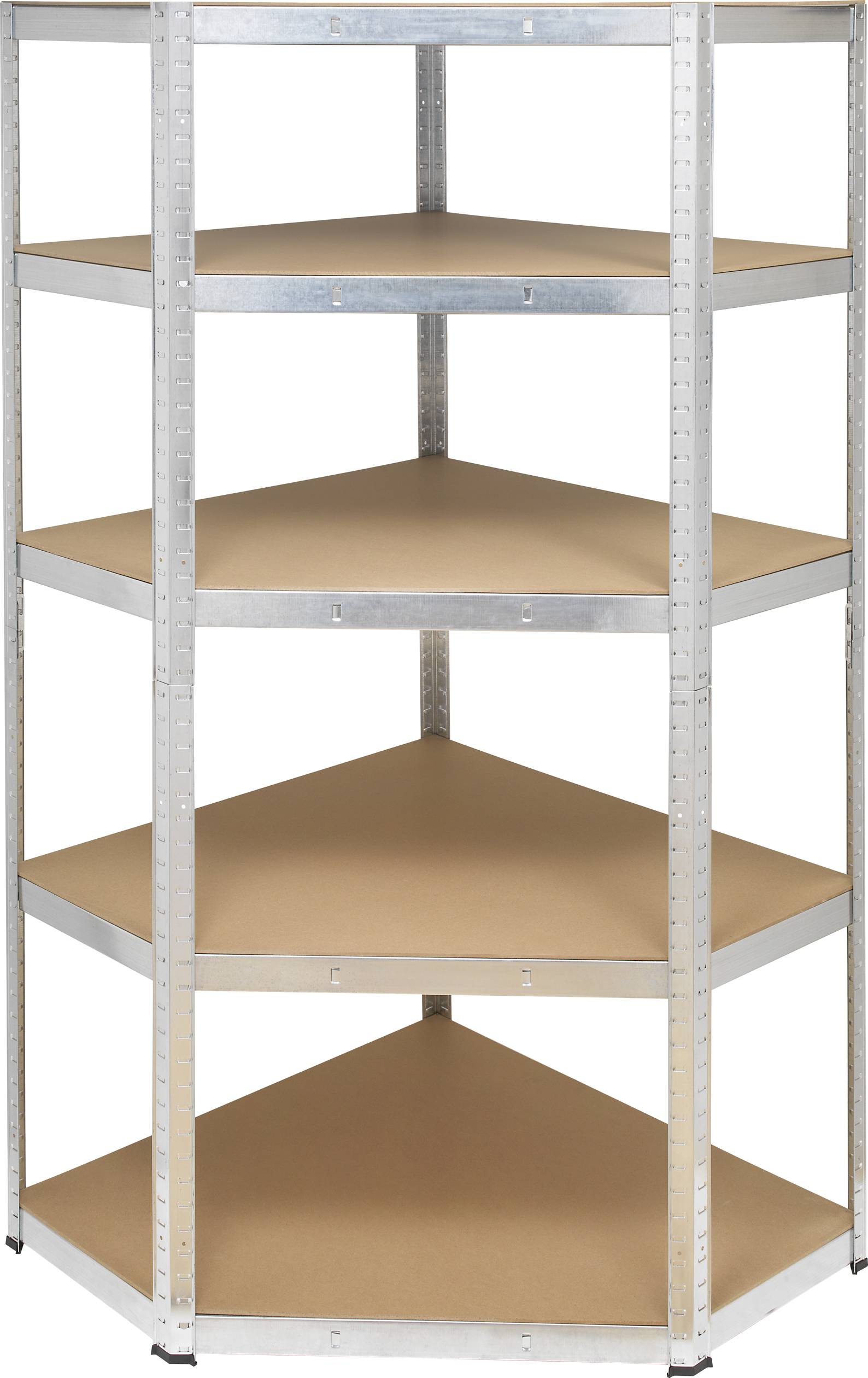 Moduł narożny regału magazynowego TOOLCRAFT KPW77, metal, MDF, Maks. obciążenie: 875 kg - obrazek 1