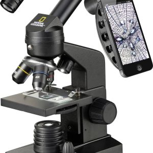 National Geographic 9039001 40x-1280x Mikroskop inkl. Smartphone Halterung Mikroskop światła przechodzącego jednookularo