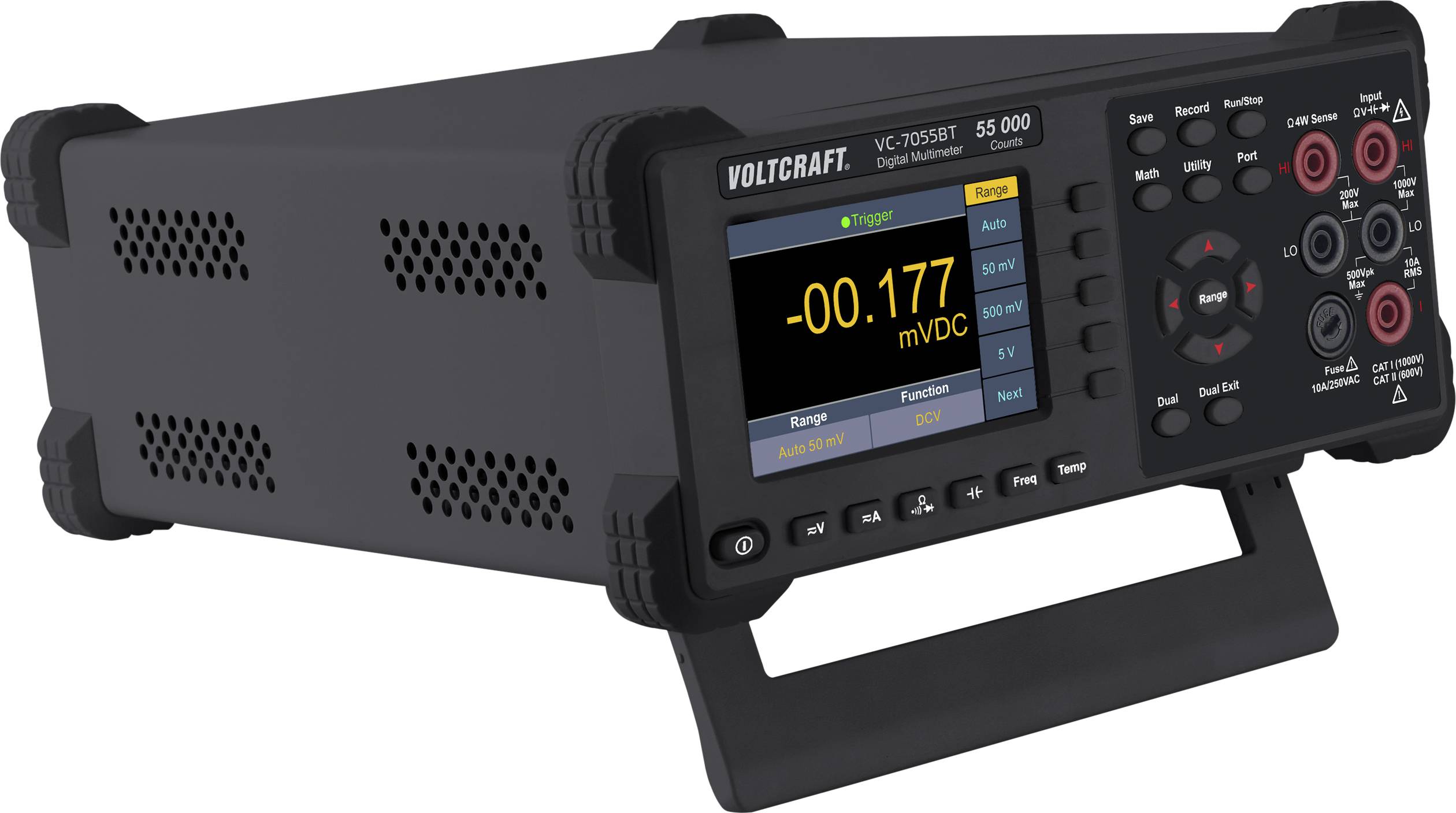 VOLTCRAFT VC-7055BT Multimetr stołowy cyfrowy rejestrator danych CAT I 1000 V, CAT II 600 V Wyświetlane liczby: 55000 - obrazek 1