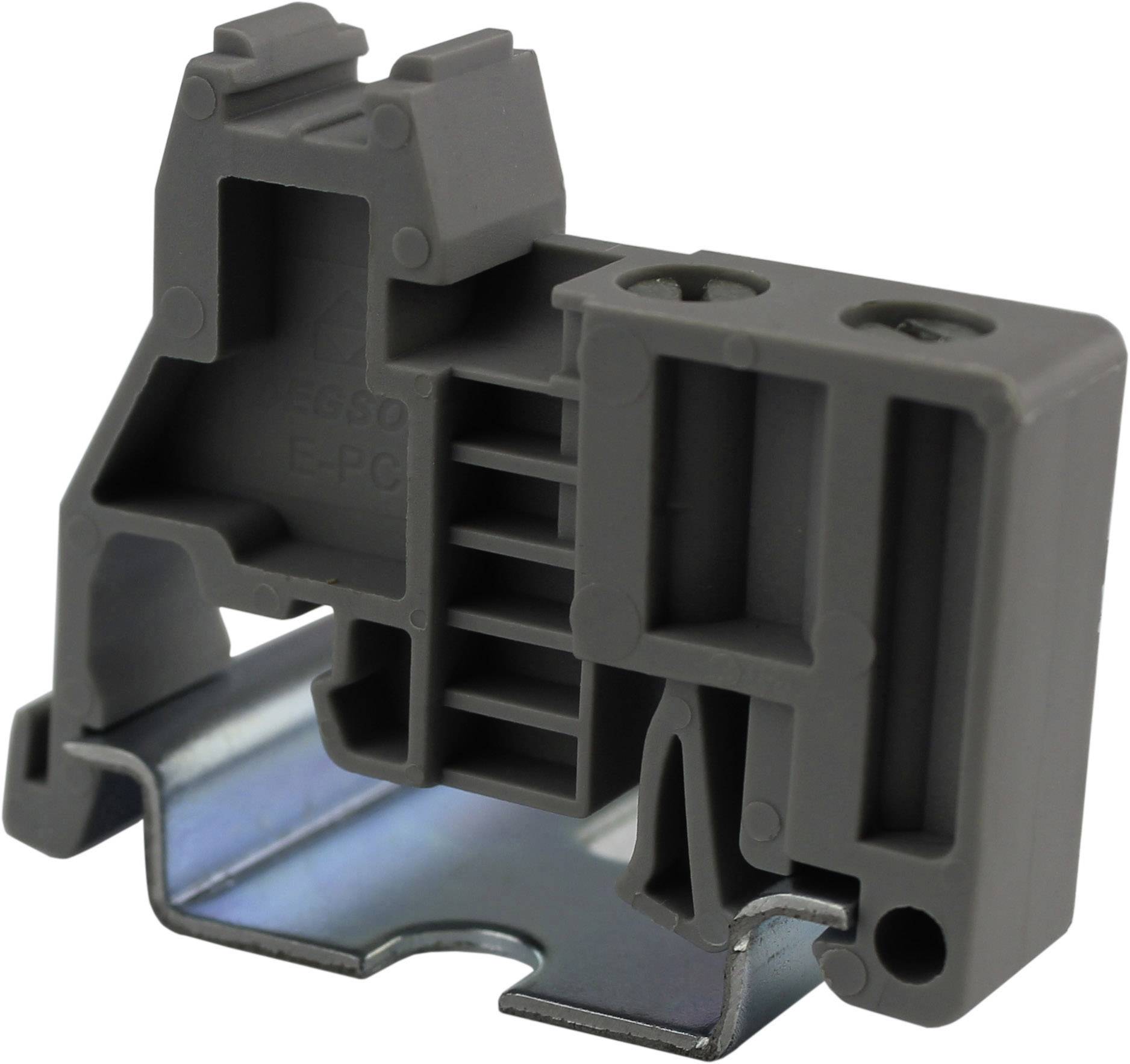 Degson E-PC-01P-11-00AH-1 Kompatybilność: Szyny DIN NS 35/7,5, NS 35/15 i NS 32 szary 1 szt. - obrazek 1