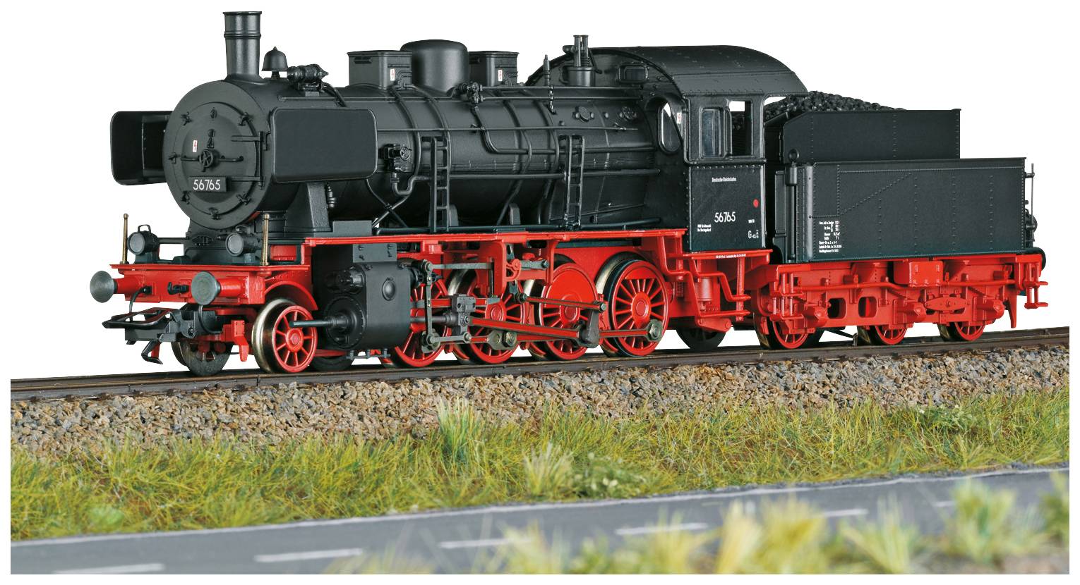 TRIX H0 22908 Parowóz pociągu towarowego H0 BR 56 z DR - obrazek 1
