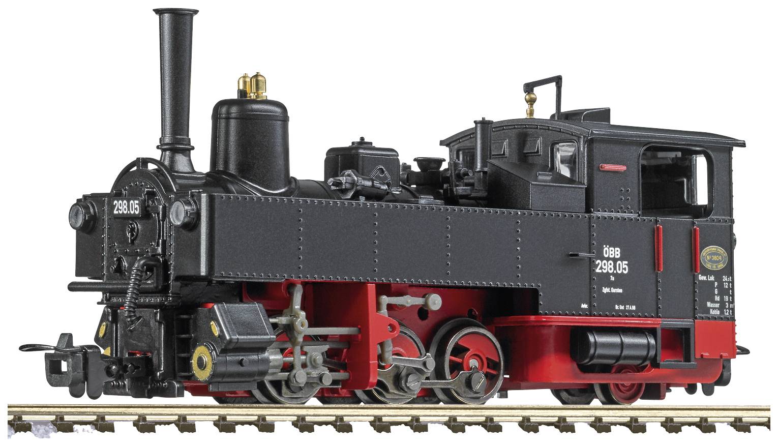 Lokomotywa parowa H0e Liliput L141476, Analog DC, Długość ze zderzakami: 92 mm, Epoka: III - obrazek 1