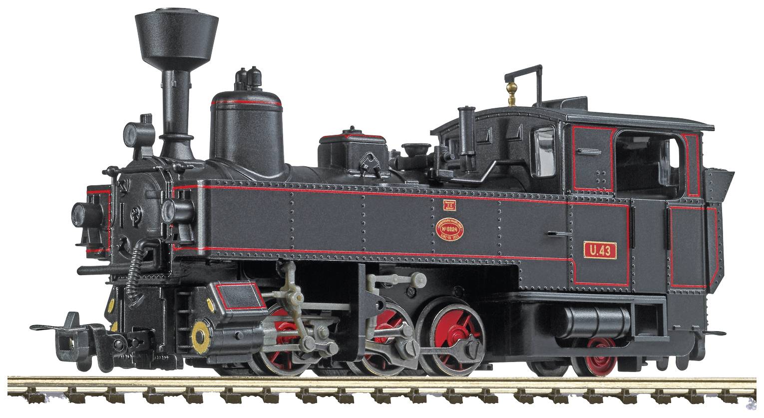 Lokomotywa parowa H0e Liliput L141477, Analog DC, Długość ze zderzakami: 92 mm, Epoka: IV - obrazek 1
