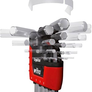 Wiha Winkelschraubendreher lang 9tlg 1,5-10mm 6knt Kugelkopf wewnętrzny sześciokąt Zestaw kluczy trzpieniowych 1.5 mm, 2 Wiha Winkelschraubendreher lang 9tlg 1,5-10mm 6knt Kugelkopf wewnętrzny sześciokąt Zestaw kluczy trzpieniowych 1.5 mm, 2