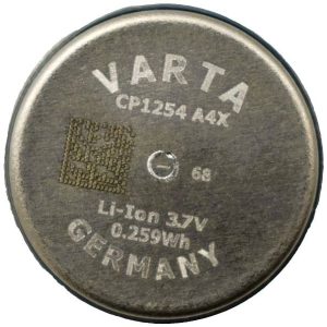 Akumulator guzikowy Varta CP1254 A4 Li-Ion 74 mAh 3.7 V 1 szt. Akumulator guzikowy Varta CP1254 A4 Li-Ion 74 mAh 3.7 V 1 szt.