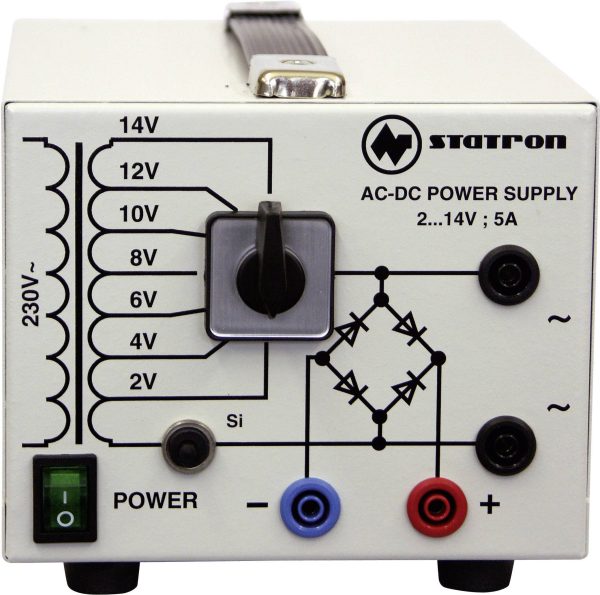 Zasilacz laboratoryjny regulowany Statron 5359.3 2 – 14 V/AC 5 A 75 W