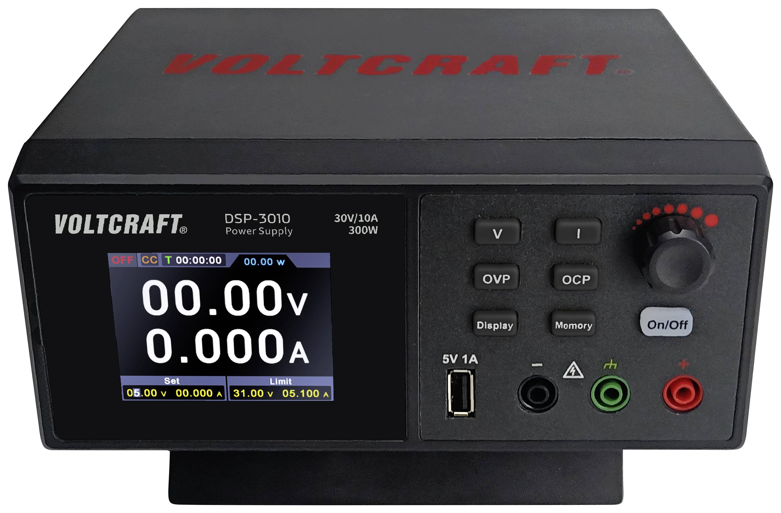 Zasilacz laboratoryjny regulowany VOLTCRAFT DSP-3010 0 - 30 V 0 - 10 A 300 W - obrazek 1