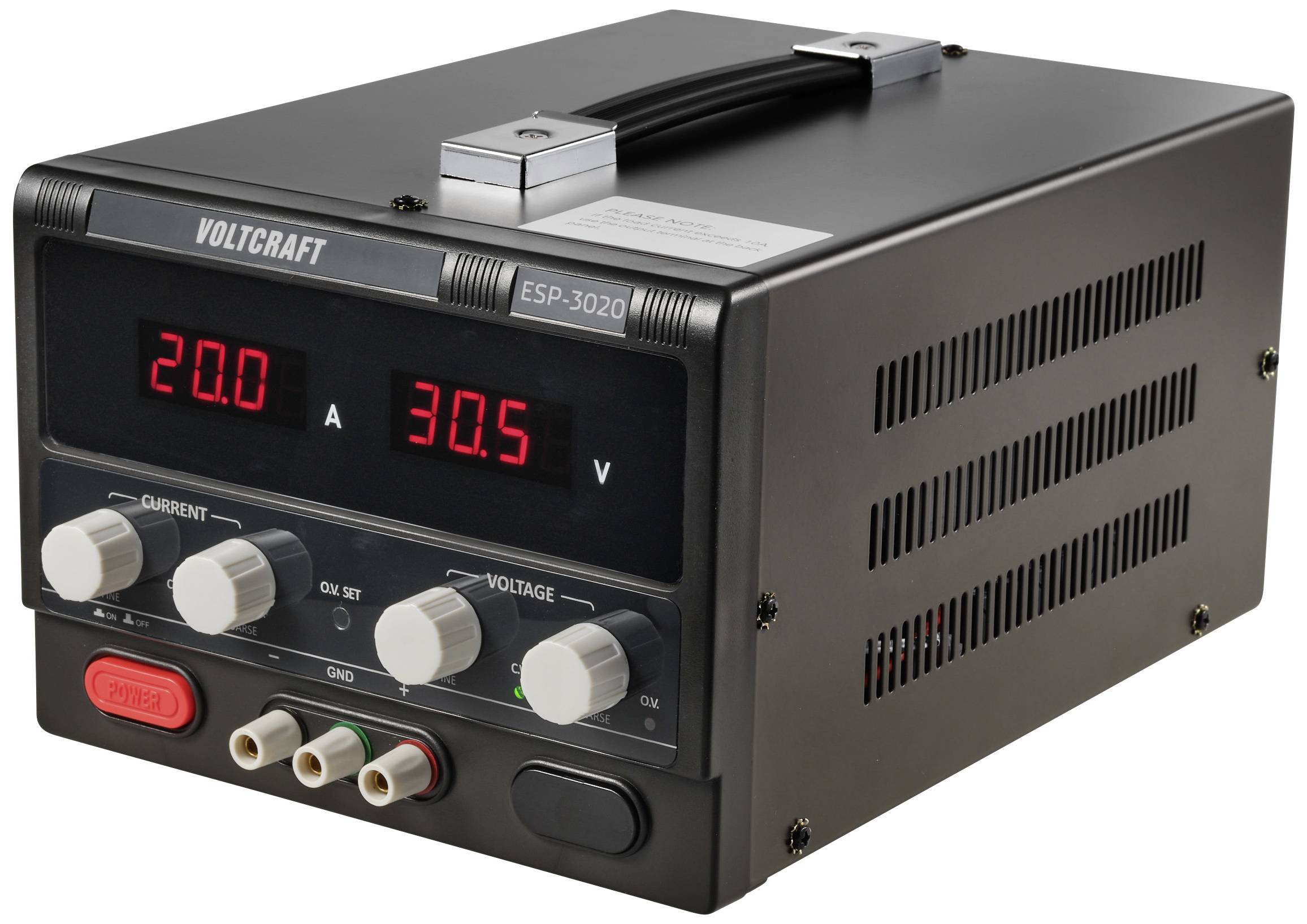 Zasilacz laboratoryjny regulowany VOLTCRAFT ESP-3020 0 - 30 V/DC 0 - 20 A 600 W - obrazek 1