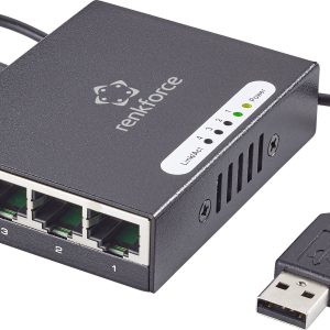 Renkforce RF-4270245 RF-4270245 Switch sieciowy 4 porty 1000 MBit/s zasilanie USB Renkforce RF-4270245 RF-4270245 Switch sieciowy 4 porty 1000 MBit/s zasilanie USB