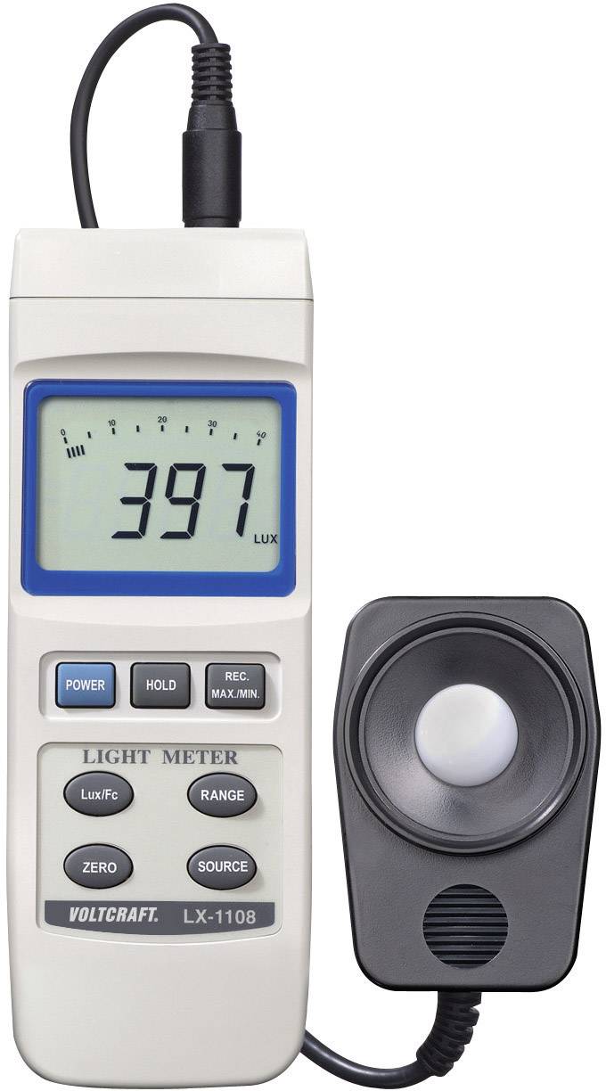 Luksomierz Voltcraft LX-1108, 0 - 400 000 lx - obrazek 1