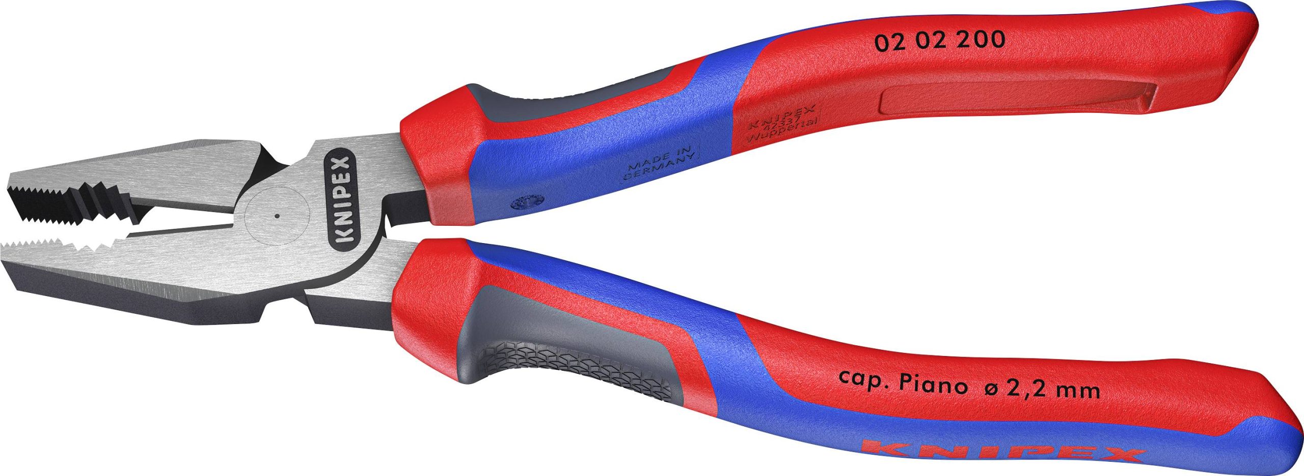 Kombinerki Knipex 02 02 200, 200 mm, 64 HRC, do warsztatu - obrazek 1