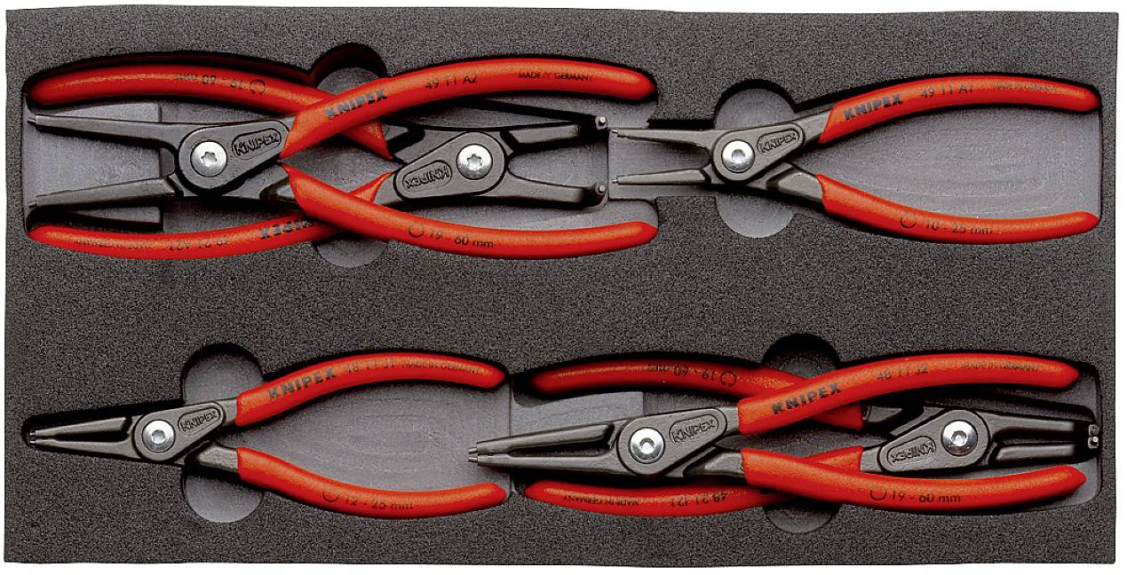 Zestaw szczypiec do pierścieni Segera Knipex 00 20 01 V02 180 mm - obrazek 1
