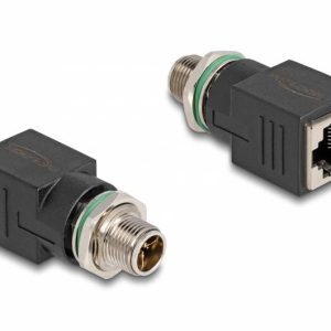 adapter M12, RJ45 Delock 60065 60065, Kabel, 1 szt.