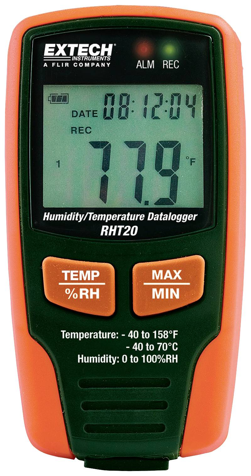 Rejestrator wilgotności i temperatury Extech RHT20 - obrazek 1