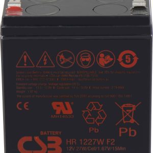 Akumulator ołowiowy CSB Battery HR 1227W high-rate HR1227WF2, AGM, 12 V, 6.2 Ah Akumulator ołowiowy CSB Battery HR 1227W high-rate HR1227WF2, AGM, 12 V, 6.2 Ah