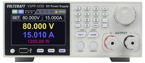 Zasilacz laboratoryjny regulowany 19” VOLTCRAFT VSPP-1230 0 – 300 V/DC 0 – 10 A 1200 W