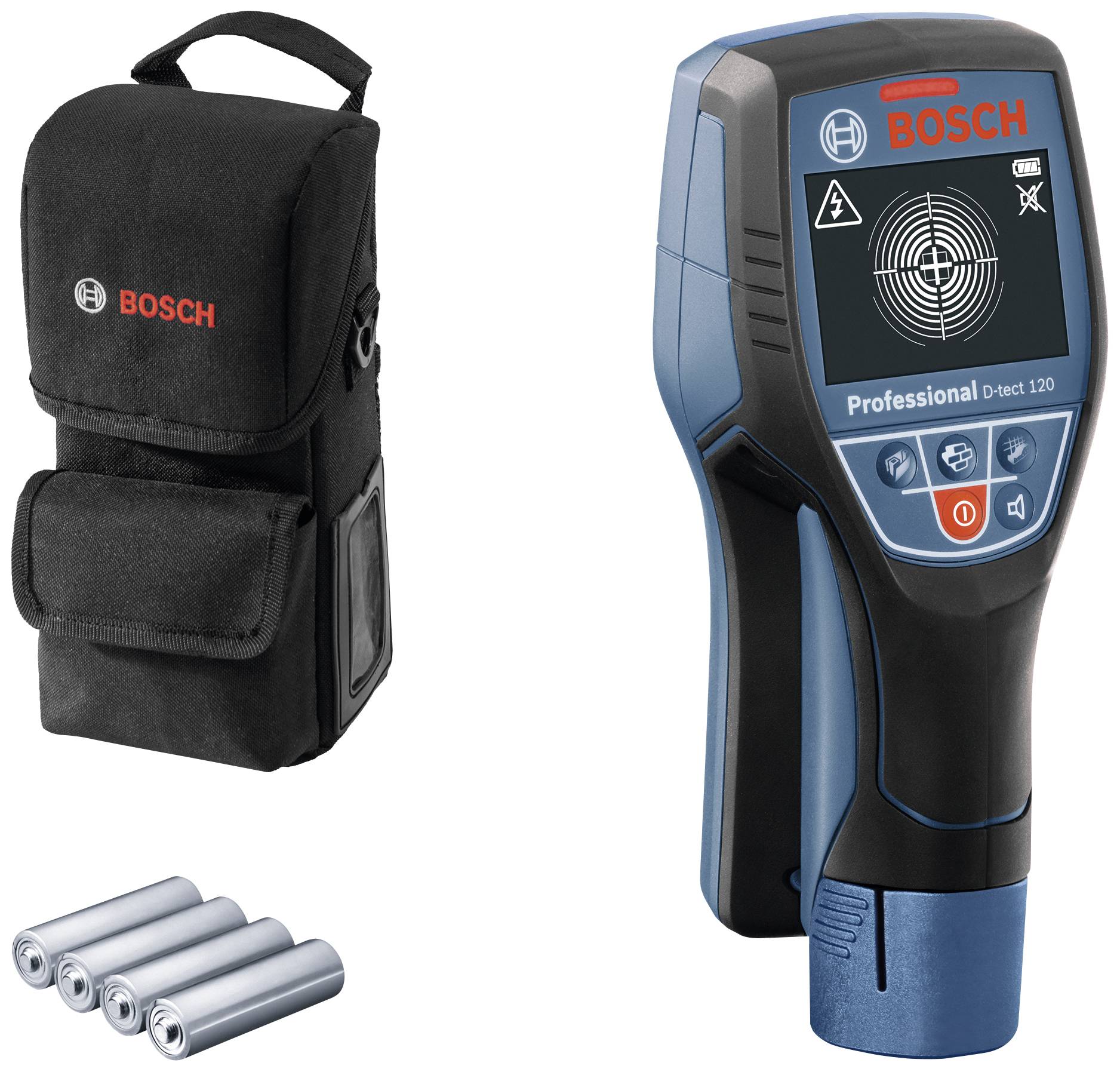 Bosch Professional Detektor D-tect 120 0601081303 Maksymalna głębokość wykrywania 12 m Przeznaczenie metale żelazne, met - obrazek 1