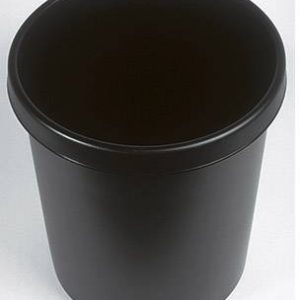 Helit the german H6106195 Kosz na papier 30 l (Ø x W) 35 cm x 40.5 cm polietylen czarny 1 szt.