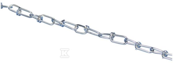 Łańcuch CHK25K szer/wys: 10×31 mm, grubość drutu: 2,2 mm, obciążenie max: 500 N, 30 m /30m/ 385870