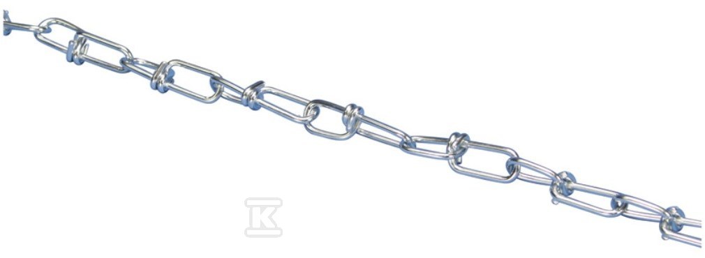 Łańcuch CHK25K szer/wys: 10x31 mm, grubość drutu: 2,2 mm, obciążenie max: 500 N, 30 m /30m/ 385870 - obrazek 1