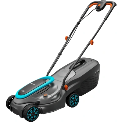 Gardena Kosiarka akumulatorowa PowerMax 32/18V P4A gotowy zestaw: do 200 m², szer. cięcia 32 cm, obj. 30 l, centr. regul. wys. cięcia, silnik PowerPlus z trybem Eco (14632 20)