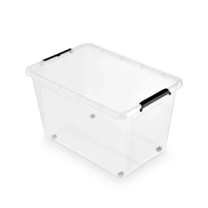 Pojemnik Do Przechowywania Simplestore 60L, Na Kółkach, Klipsy Pojemnik Do Przechowywania Simplestore 60L, Na Kółkach, Klipsy